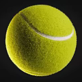 High Quality Yellow Tennis Ball with Fuzzy Texture for Sports Training and Matches
