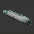 Car Exhaust Pipe With Silver Metallic Finish And Automotive Design Features