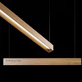 Minimalist Wooden Pendant Light With Long Sleek Design For Modern Interior Spaces