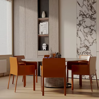 Modern table combination 3d model