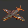 Fun Crocodile Shaped Toy Airplane With Green Body Yellow Wings And White Stars