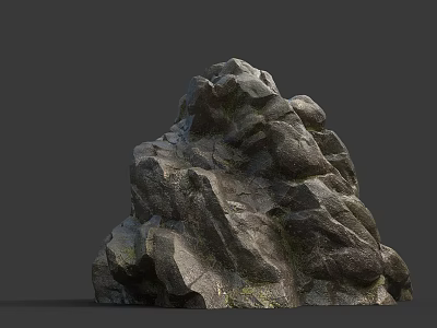 Natural Stone Rock Material With Rough Surface Texture And Natural Formation Structure 3d model