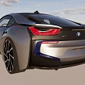 Silver BMW Concept Car With Sleek Futuristic Body And Stylish Aerodynamic Wheels