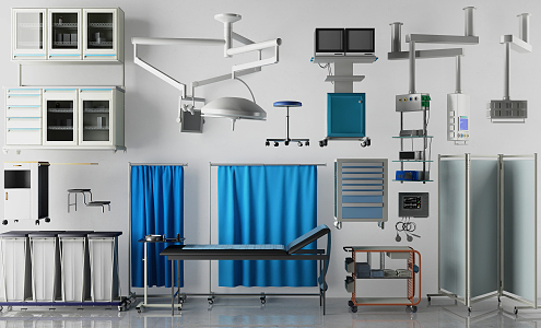 Modern Medical Devices Medical Equipment 3d model