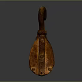 Old Rusty Metal Pulley With Hook And Wheel Vintage Mechanical Tool