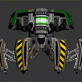 Robot Spider Robot Mecha Spider Science Fiction Spider Mechanical Spider Battery Spider Tower Defense 3d model