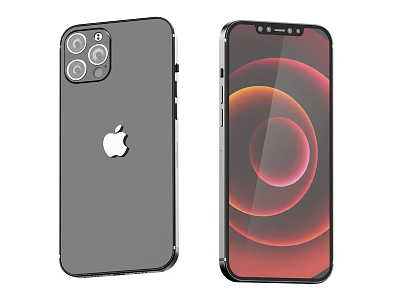 Modern mobile phone Apple 3d model