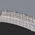 Traditional Ornate Stone Bridge With Intricate Carved Railings And Arched Design