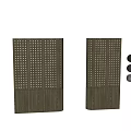 Wooden Perforated Background Wall Design With Various Color Options And Textures