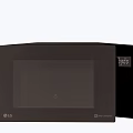 LG NeoChef Microwave Oven Modern Black Kitchen Appliance With Digital