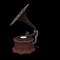 audio record player 3d model