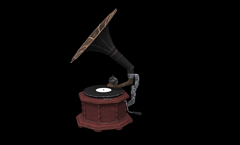 audio record player 3d model