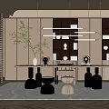 Modern study 3d model
