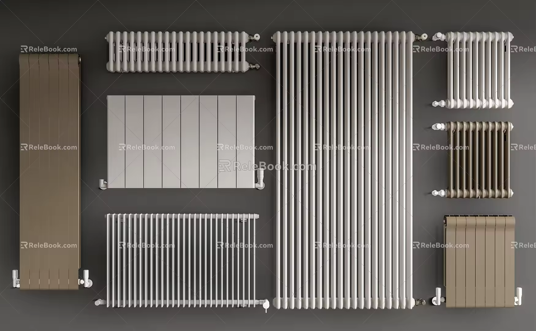 Modern radiator radiator combination 3d model