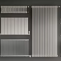 Modern radiator radiator combination 3d model