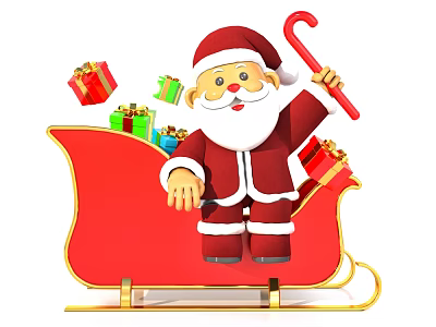 Christmas decoration Christmas figure gift Santa Claus 3d model