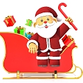 Christmas decoration Christmas figure gift Santa Claus 3d model