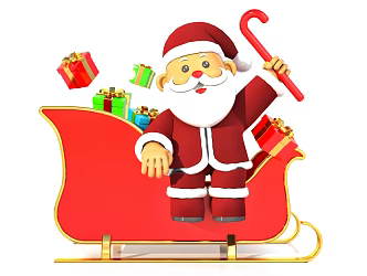 Christmas decoration Christmas figure gift Santa Claus 3d model