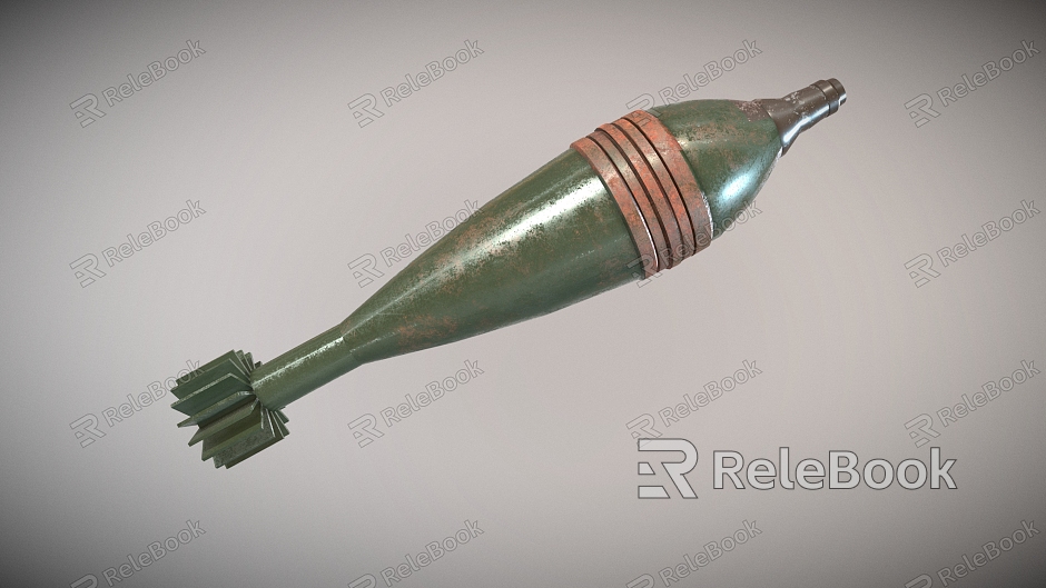 Bomb Torpedo Ammunition Weapon Satellite Missile model