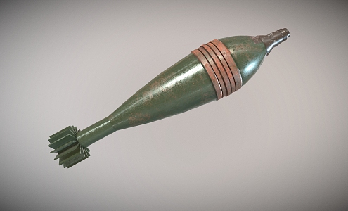 Bomb Torpedo Ammunition Weapon Satellite Missile 3d model