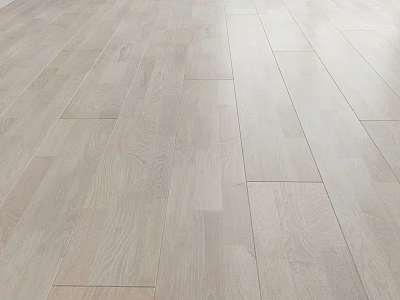 Light Colored Wooden Floor Planks With Natural Texture And Smooth Surface 3d model