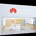 HUAWEI Digital Store Modern Interior With Electronic Products Display And Screens 3d model