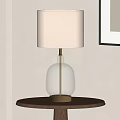 modern table lamp glass table lamp 3d model