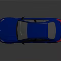 Blue Sports Car Exterior With Sleek Design And Black Alloy Wheels