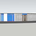 Service Building Small Public Building 3d model