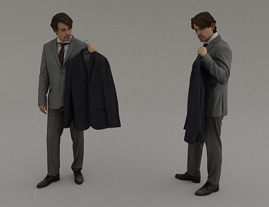 Fitting Man 3d model