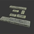 Natural Gray Stone Long Slabs And Small Blocks For Building Projects