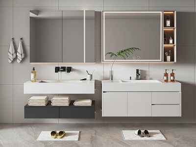 modern sink bathroom cabinet model