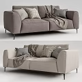 Modern double sofa 3d model