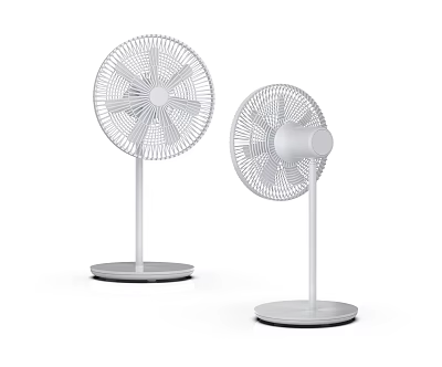 modern electric fan millet fan 3d model