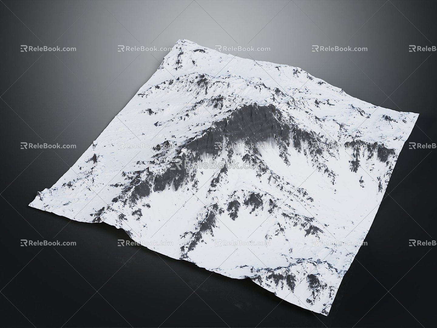 Snow Mountain Snow Rock Rock Block Rock Block Rock Specimen Boulder Boulder Boulder Boulder Rock Stratum 3d model