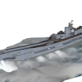 Modern Warship Ship Military Warship Carrier Submarine 3d model