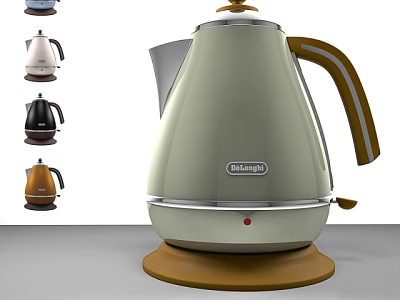 Delonghi Electric Kettle With Modern Design And Various Color Options For Household Use 3d model