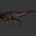 Realistic Fierce Carnivorous Dinosaur 3D Model Open Mouth Sharp Teeth Dynamic Pose