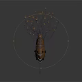 Unique Mechanical Water Vehicle Design With Connected Parts And Brown Hues