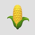 Fresh Sweet Corn With Yellow Kernels And Green Husks As Healthy Food Option