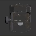 Black Metal Industrial Component With Square Structure Top Opening Bolts And Feet