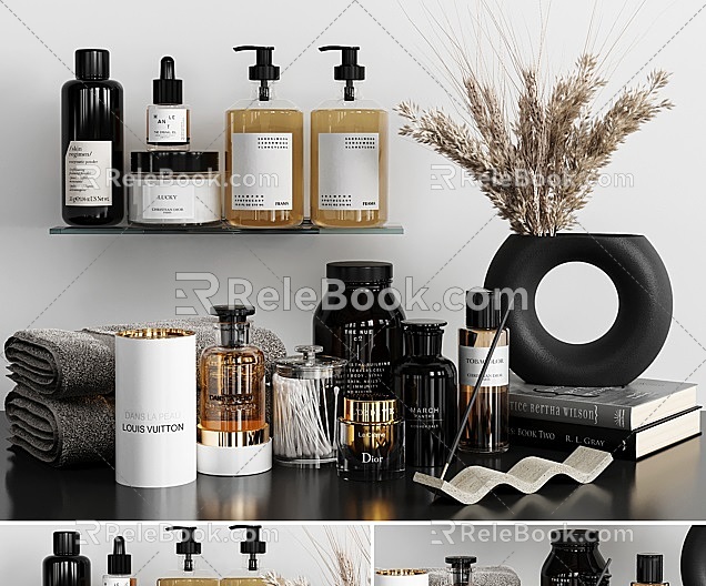 Modern toiletries 3d model