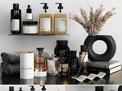 Modern toiletries 3d model