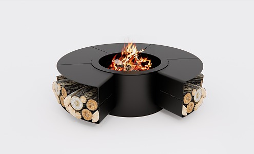 Outdoor brazier SU model 3d model