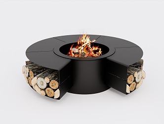 Outdoor brazier SU model 3d model