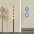 Glass dark pattern floor lamp 3d model