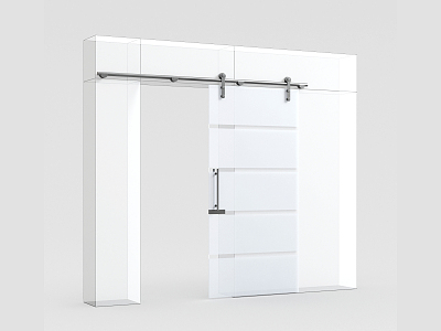 Modern Barn Door 3d model