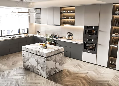 Modern Kitchen 3d model