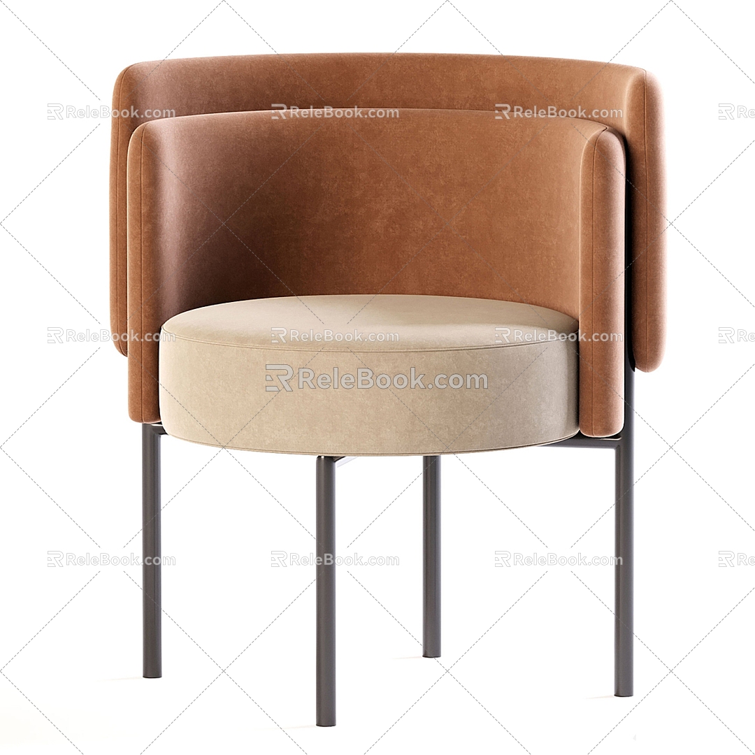 Italian single chair 3d model