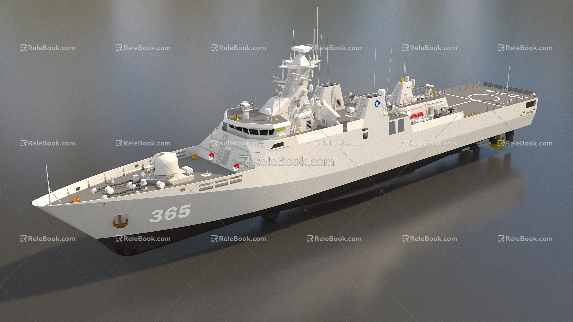 Cruise Ship Frigate Warship Destroyer Warship Sigma Class Light Frigate Ship Film Class Super Realistic High Precision Low Face Number Low Model 3d model